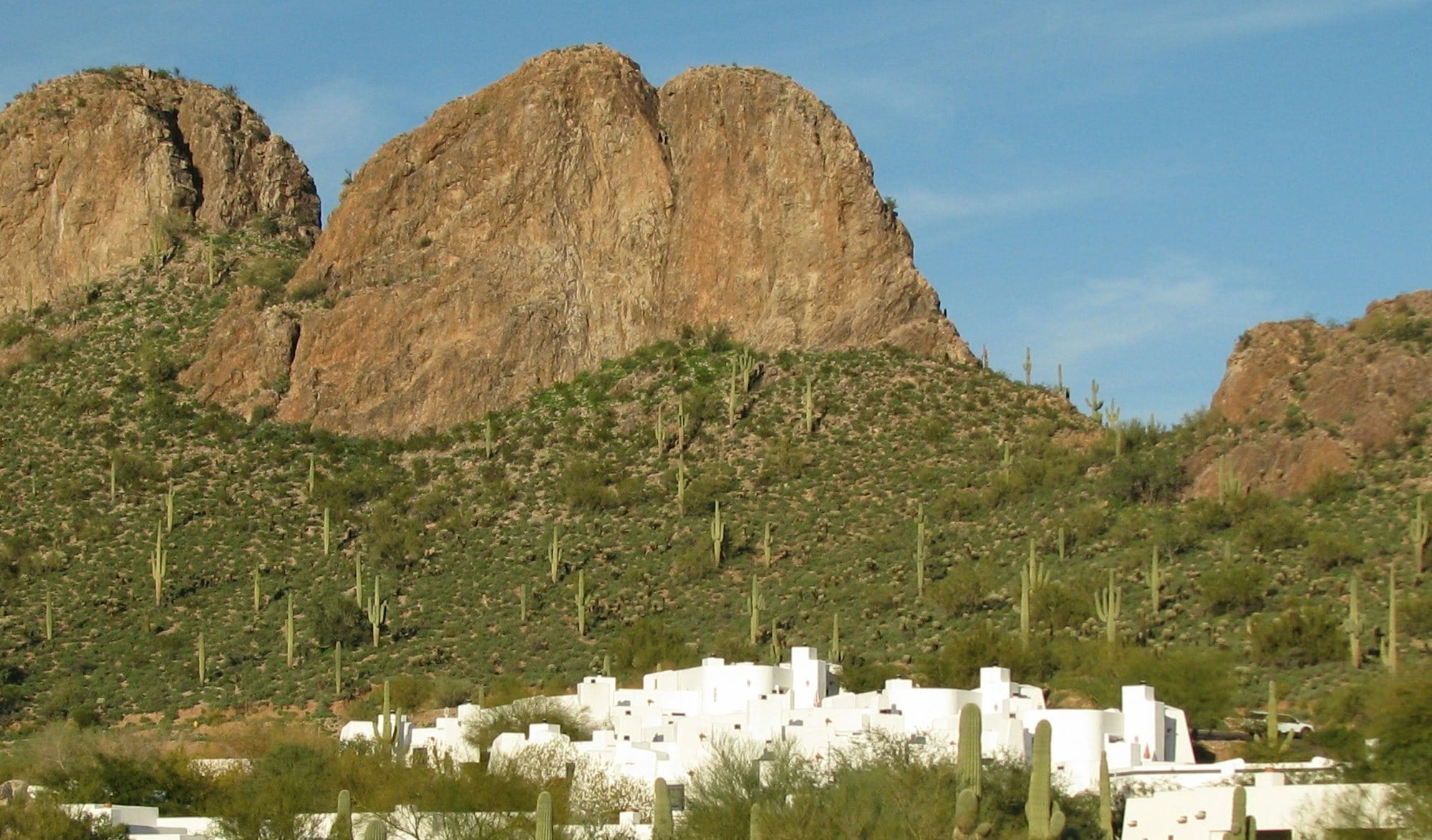 aerial photography of rock mountain
